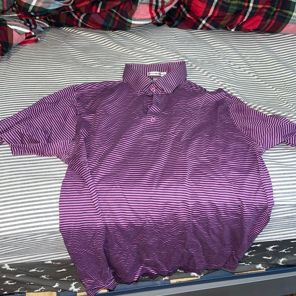 Peter Millar Purple Polo Shirt Classic Design